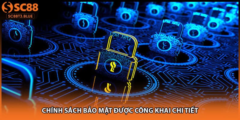 Chính sách bảo mật được công khai chi tiết